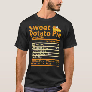 T-shirt Funny Sweet Potato Nutrition Fact pour Thanksgivin
