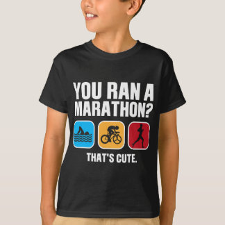 T-shirt Funny Swim Bike Run Triathlon Hommes Femmes Triath