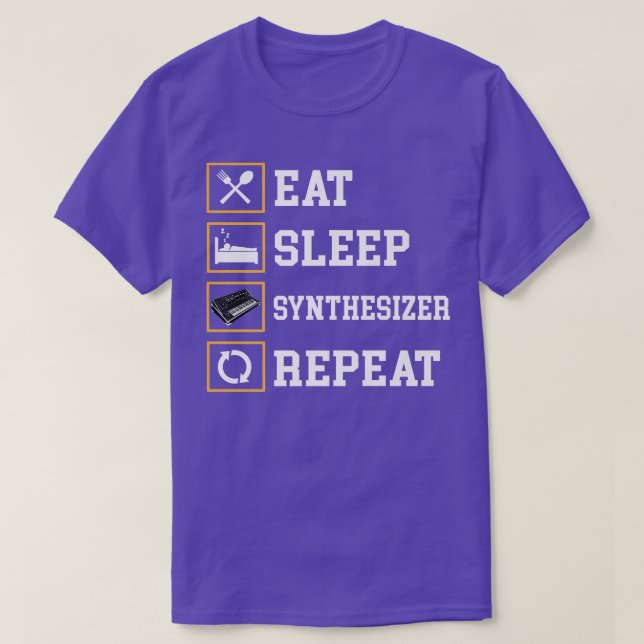 T-shirt Funny Synthétiseur analogique Design Studio Music  (Design devant)