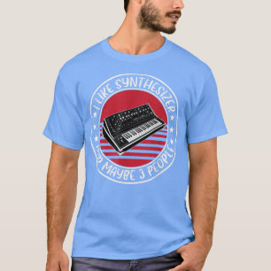 T-shirt Funny Synthétiseur Analogique Dire Musique Studio
