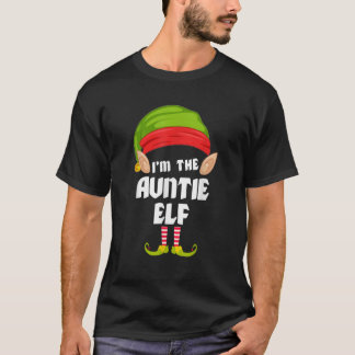 T-shirt Funny Tante Elf Matching Family Group PJ Christma