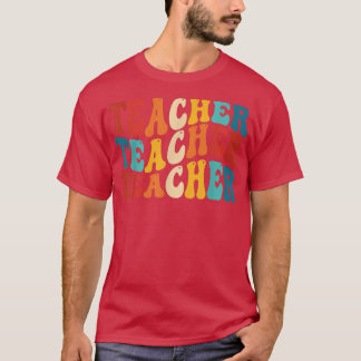 T-shirt Funny Teacher classroom For Learning Retro Teacher