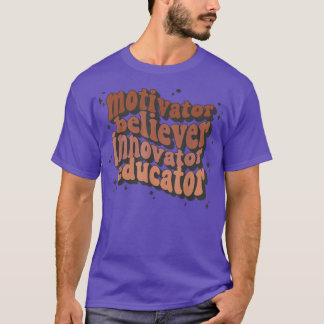 T-shirt Funny Teacher Outfit Women Inspirer Educator Teac