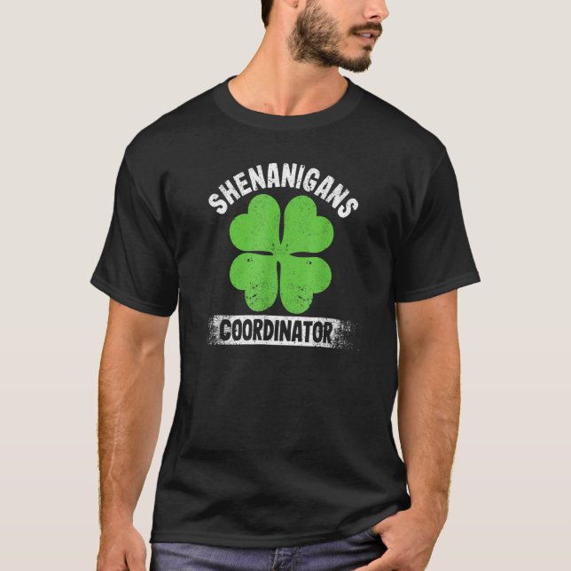T-shirt Funny Teacher St Patrick's Day Irish Shenanigans C (Devant)