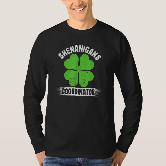 T-shirt Funny Teacher St Patrick's Day Irish Shenanigans C (Devant)