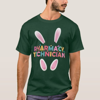 T-shirt Funny Technicien en pharmacie Bunny Pharmaciste Ha