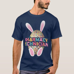 T-shirt Funny Technicien en pharmacie Bunny Pharmaciste Ha