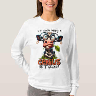 T-shirt Funny Tee - shirt de vache pour hommes ou femmes