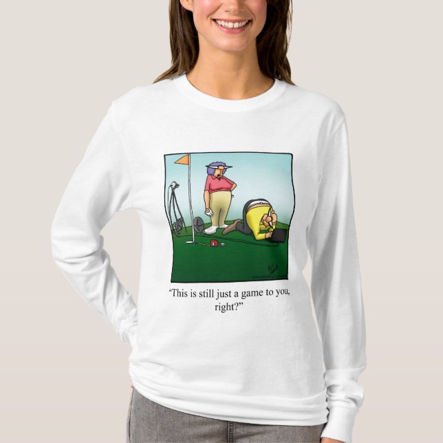 T-shirt Funny Tee - shirt d'Humour de golf (Devant)
