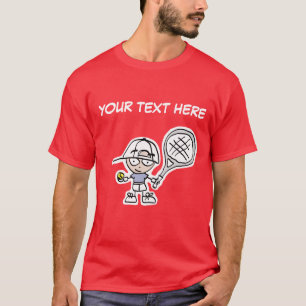 T-shirt Funny Tennis T Shirt avec dessin animé personnali