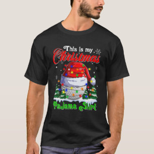 T-shirt Funny This Is My Christmas Golf Pajama Xmas Lights