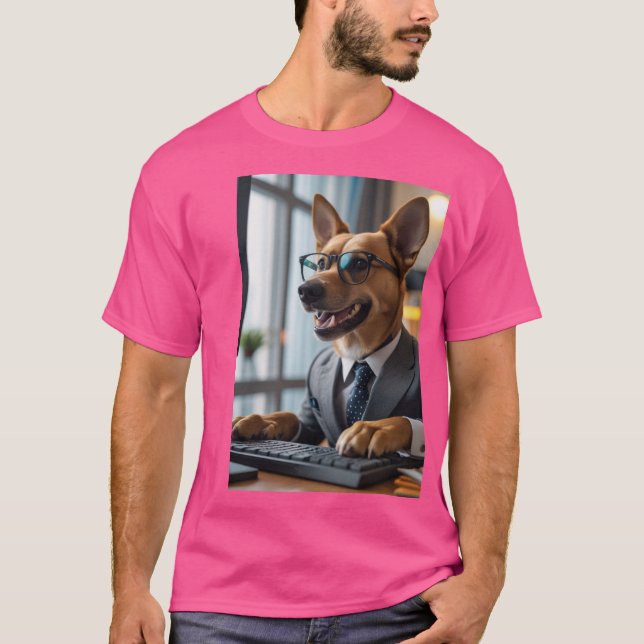 T-shirt Funny Trading Dog : Une idée géniale pour les Amou (Devant)