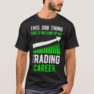T-shirt Funny Trading stock marché stock