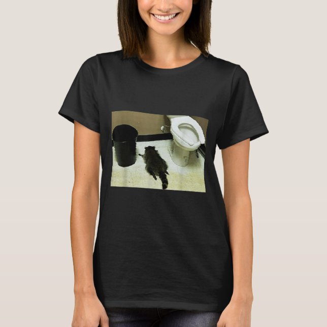T-shirt Funny Trashed Panda Drunk Racoon  (Devant)
