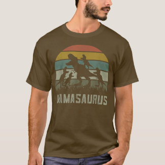 T-shirt Funny Tre Dino Mamasaurus Rawr , 4 enfants Dinosau