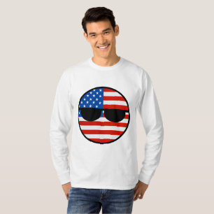 T-shirt Funny Trending Geeky USA Countryball