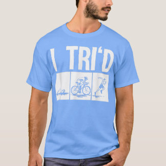 T-shirt Funny Triathlon Design Triathletes Men Women Swim 