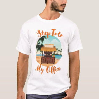 T-shirt Funny Tropical Caribbean Island Office