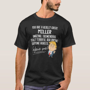 T-shirt Funny Trump 2020 Vraiment Super Miller maillot cad