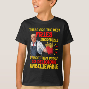 T-shirt Funny Trump Fast Food Humour Fries Election 2024 B