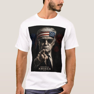 T-shirt Funny Trump Golfe Des USA Amérique 2025 4 juillet