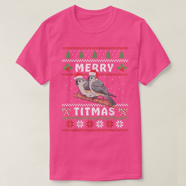 T-shirt Funny Tufted Titmouse Merry Titma Poison Bird watc (Design devant)