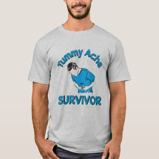 T-shirt Funny Tummy Ache Survivor, Tummy Ache unisex Chemi
