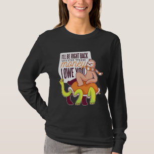 T-shirt Funny Turtle Sloth mignonne Animaux amusants