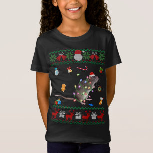T-Shirt Funny Ugly Xmas Sweater Animals Lights Christmas R