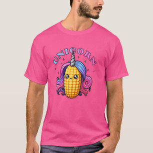 T-shirt Funny Unicorn Corn Colorful Cute Boys Girls Kids