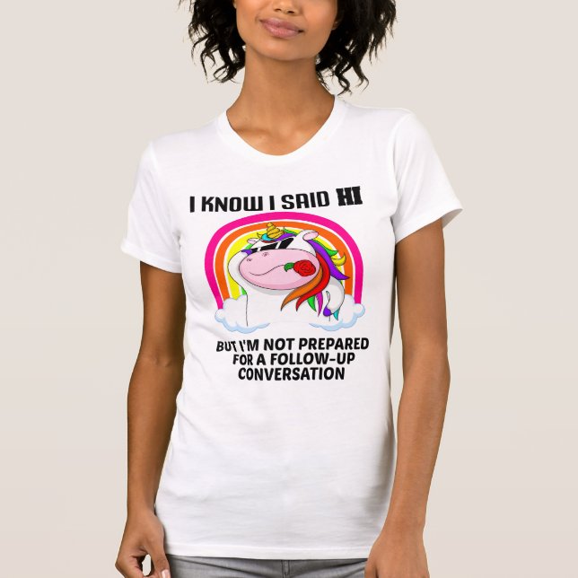 T-shirt FUNNY UNICORN Hi (Devant)