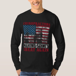 T-shirt Funny USA Chiropractor Gift American Chiropractic