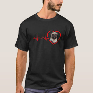 T-shirt Funny Valentines Carlin Coeur Chiot Amoureux des c