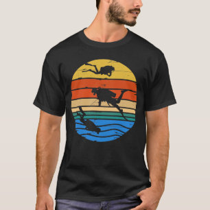 T-shirt Funny Vintage Plongée Gear Sous-Marine Di