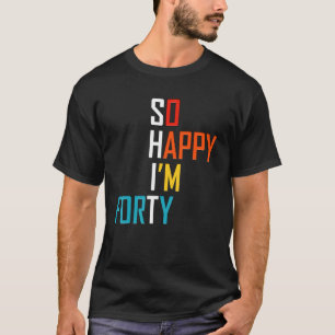 T-shirt Funny Vintage Retro 40e anniversaire 1979 40 ans O