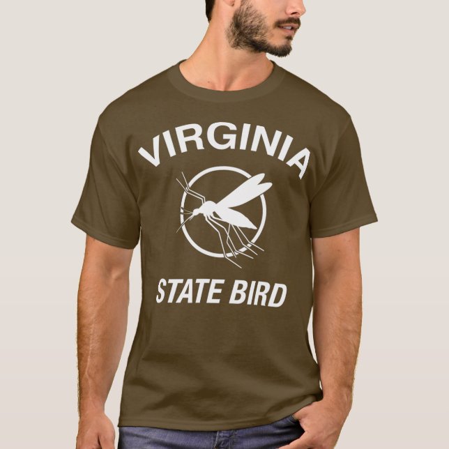 T-shirt Funny Virginia State Bird Mosquito (Devant)