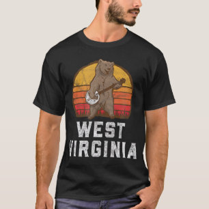 T-shirt Funny Virginie-Occidentale Grizzly Oear Bluegrass 
