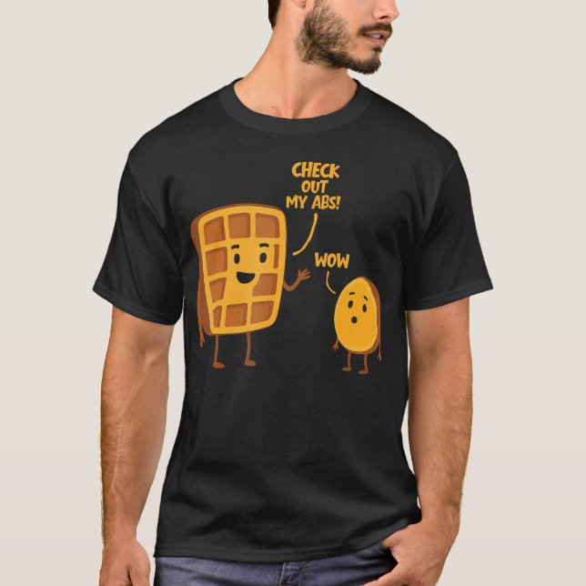 T-shirt Funny Waffle Themed For Waffle Lover Waffle Wednes (Devant)