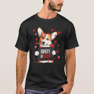 T-shirt Funny Welsh Corgi Saint-Valentin Avec L'Arr De Cup