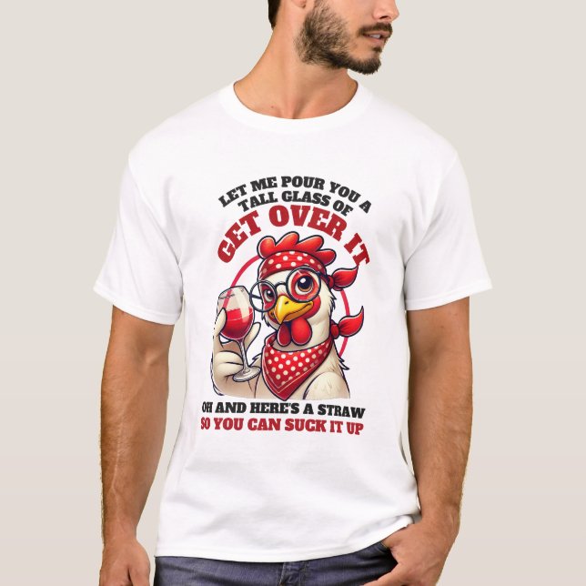 T-shirt Funny Western Chicken Humor (Devant)