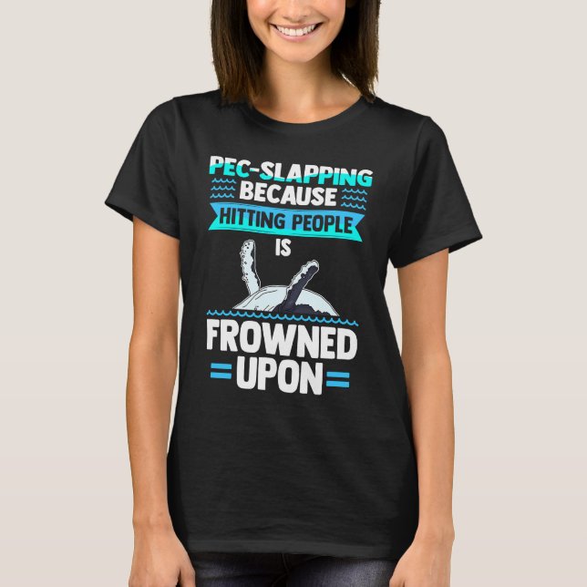 T-shirt Funny Whale Ocean Marine Mammal & Whale Watching (Devant)