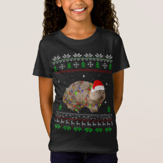 T-Shirt Funny Wombat Père Noël feux de Noël Pyjama cadeau