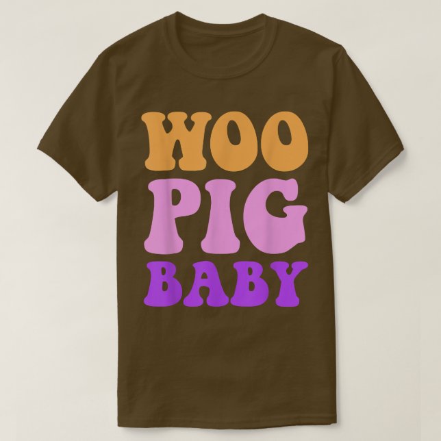T-shirt Funny Woo Pig Baby Apparel  (Design devant)