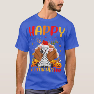T-shirt Funny Zebra Amoureux des animaux Happy Zebra Hello
