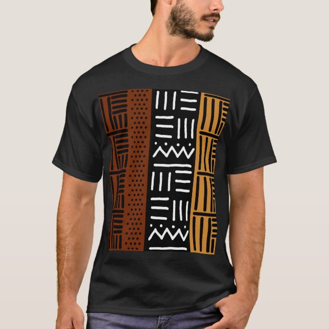 T - Shirt für afrikanische Mud Cloud (Vorderseite)