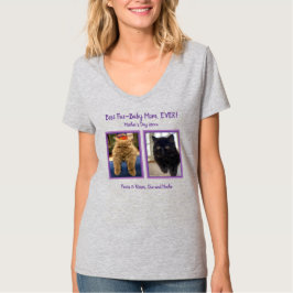 T-shirt Fur Baby Mother's Day Personnalise l'Modèle photo