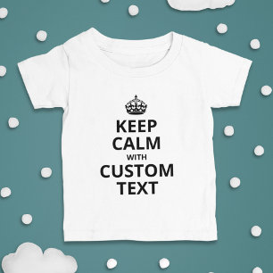T-Shirt für Babys mit individuellem 'Keep Calm'-Zi