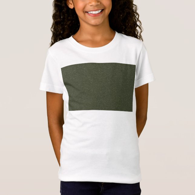 T-Shirt für benutzerdefinierte Kinder - Moss Green (Vorderseite)