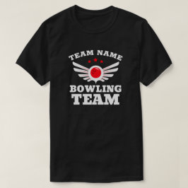 T - Shirt für benutzerdefinierten Bowling-Teamname