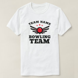 T - Shirt für benutzerdefinierten Bowling-Teamname